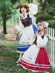 Ranch Maiden Country Lolita Skirt Set SK / Vest