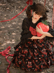 Cherry Berry Big Bow High Waist Lolita JSK