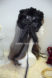 Handmade Gothic Lolita Gorgeous Bowknot Ribbon Hairband