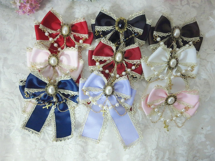 Handmade Gothic Lolita Cute Bowknot Hairclip