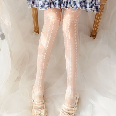 Nun Tears Lolita Overknee Stockings