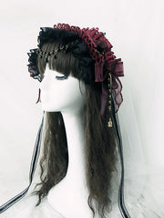 Handmade Gothic Lolita Bead Chain Hairband