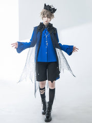 Black Prince Ouji Lolita Gothic Spider Web Shawl