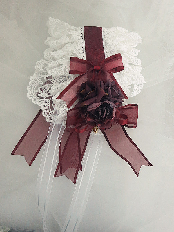 Handmade Gothic Lolita Rose Bowknot Hairband