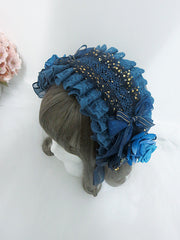 Handamde Gothic Lolita Gorgeous Rose KC / Wristcuffs / Bow Tie