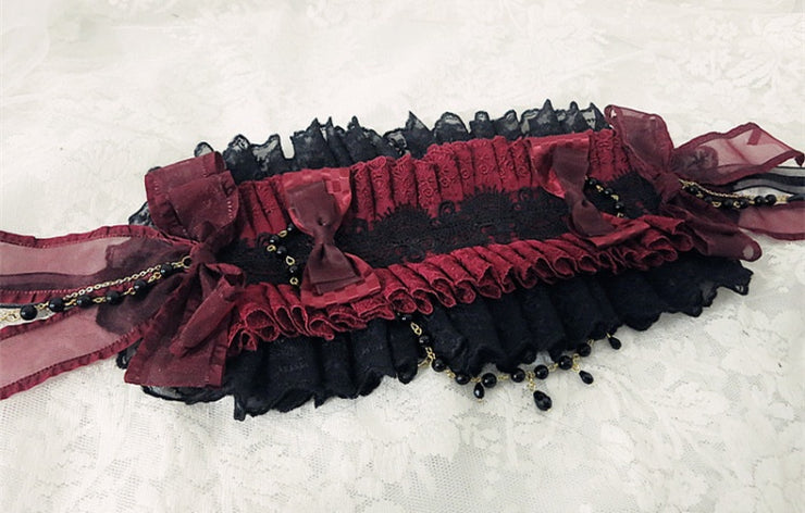 Handmade Gothic Lolita Bead Chain Hairband