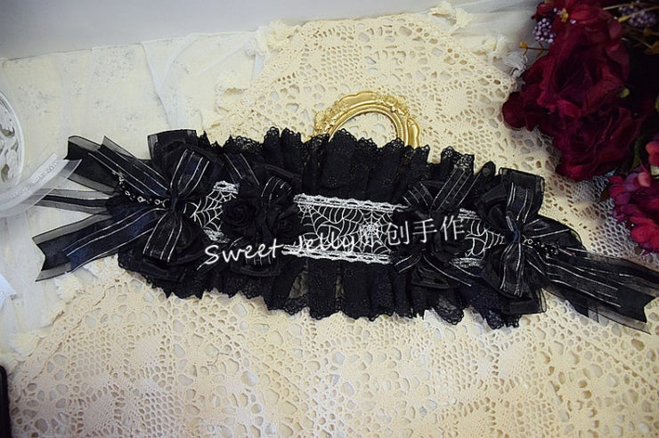 Handmade Gothic Lolita Gorgeous Bowknot Ribbon Hairband