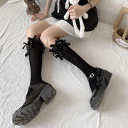 Black Eight Bowknot Decorative Stockings