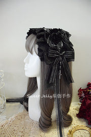 Handmade Gothic Lolita Gorgeous Bowknot Ribbon Hairband