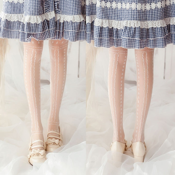 Nun Tears Lolita Overknee Stockings