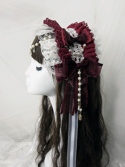 Handmade Gothic Lolita Bead Chain Hairband