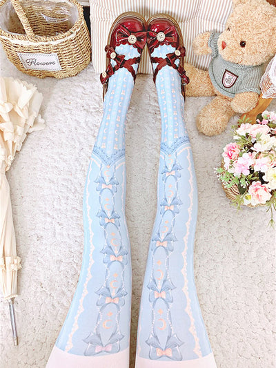 Parocheth of Moon Star Lolita Velvet Tights