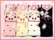 Strawberry Bunny Print Socks/ Over-the-knee Stockings