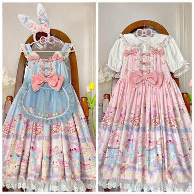 【Cat Dessert Chef】White Sugar Girl{Spot Goods)Original DesignLolitaCute SuspendersjskDress