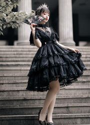 Dawn Night Banquet Black Edward Neck Kuro Princess Lolita One Piece