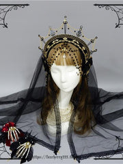 Hands Of Time Gothic Vintage Headpiece Hairclip