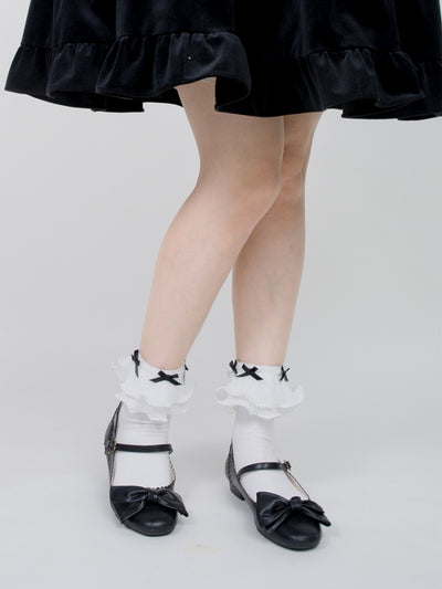 Aegean Sea Sweet Lolita Flounce Ankle Socks