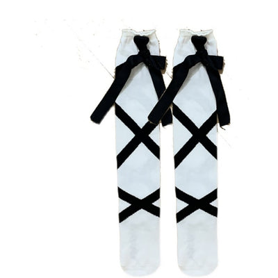 Bandage Colorful JK Uniform Winter Lolita Stockings
