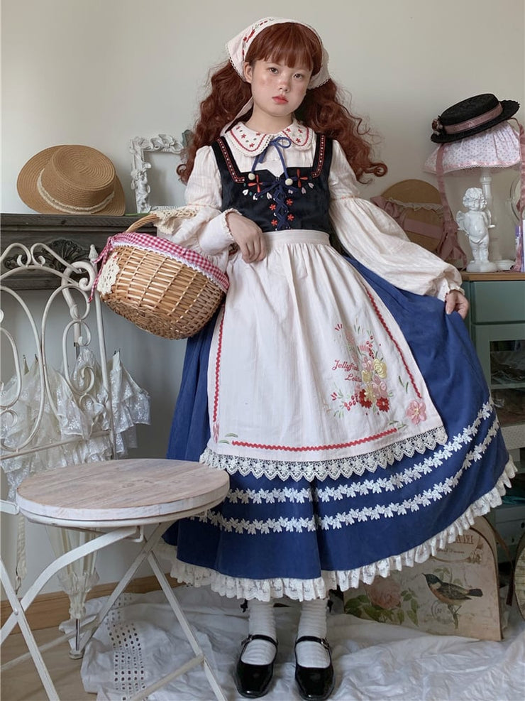 Ranch Maiden Country Lolita Skirt Set SK / Vest