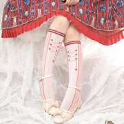 Nutcracker Cotton Underknee Stockings