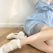 Mini Ribbon Bowknot Lace Ruffled Ankle Lolita Socks