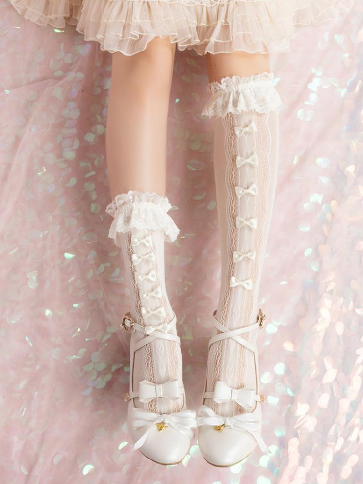 Small Bowknots Girls Underknee Lolita Stockings