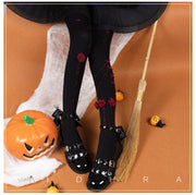 Corpse Bride Halloween Rose Lolita Tights