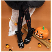 Corpse Bride Halloween Rose Lolita Tights