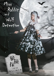 Clearance - Wolf Detective Gothic Jumper Skirt