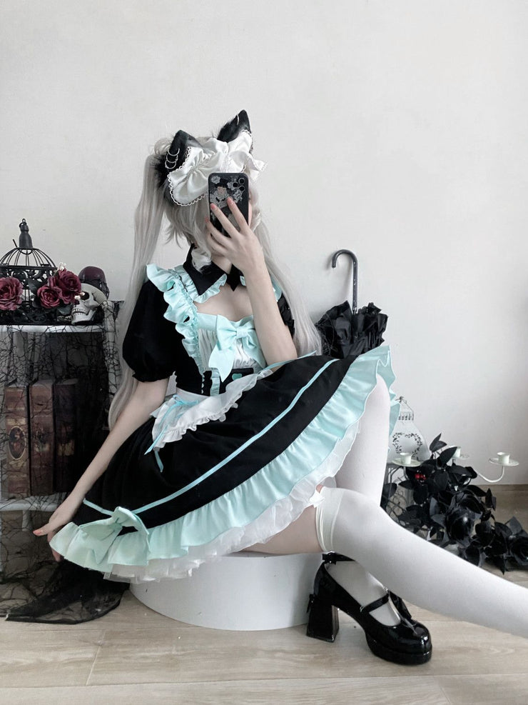 【Dull Sweet Servant】Korean Mushroom Cool~Original DesignLolitaDress Hatsune Maid CostumecosplayDress