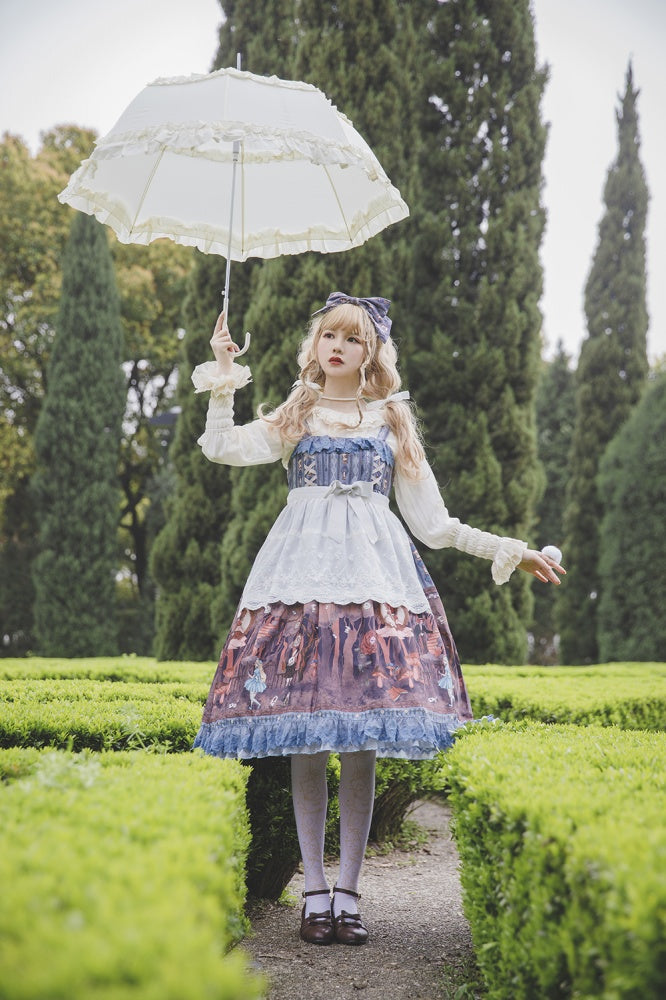 Alice's Dark Forest Series Lolita White Apron
