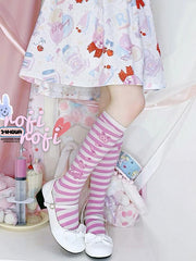 Sensen Hospital Sweet Lolita Underknee Striped Stockings