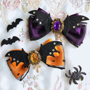 Bats Out Halloween Witch Bowknot Hairclip