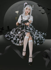 Clearance - Wolf Detective Gothic Jumper Skirt