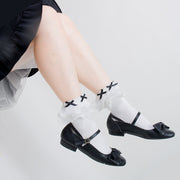 Aegean Sea Sweet Lolita Flounce Ankle Socks