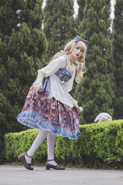 Alice's Dark Forest Series Lolita White Apron