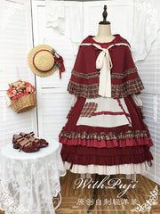 Little Red Riding Hood Long Sleeves One Piece