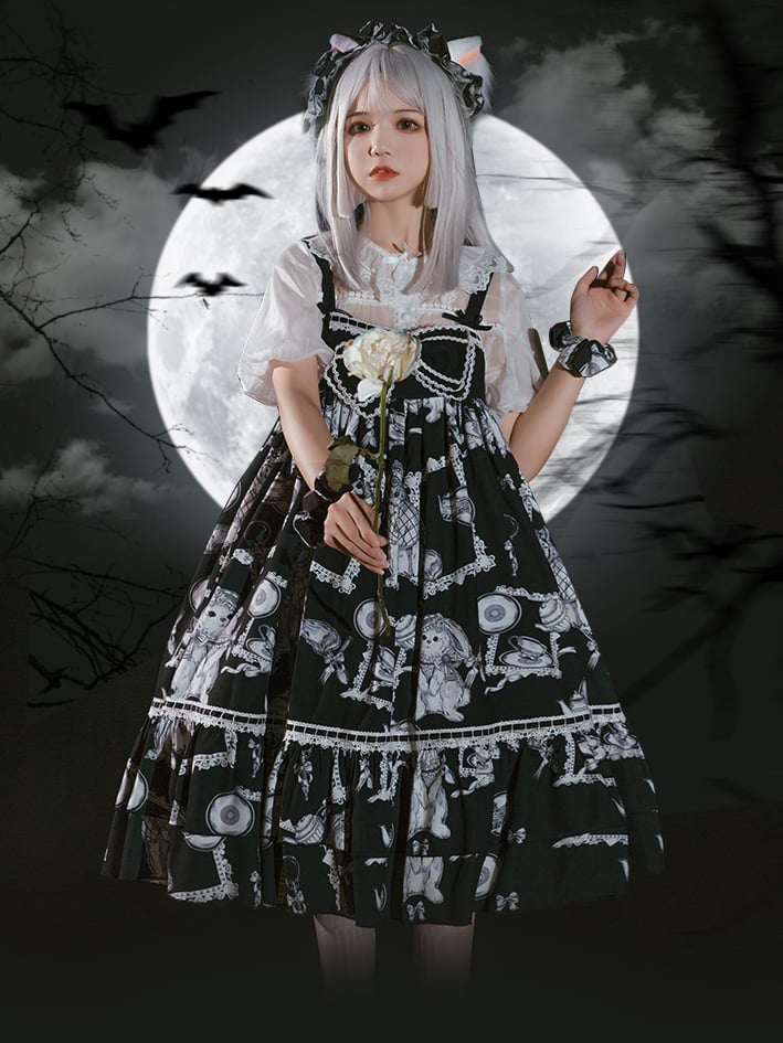 Clearance - Wolf Detective Gothic Jumper Skirt