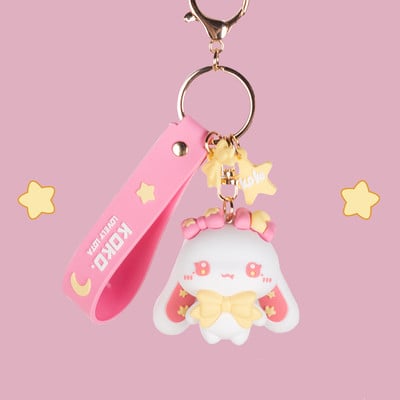 Star Moon Bunny / Devil Bunny / Fruit Bunny Key Ring Charm