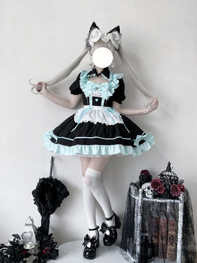 【Dull Sweet Servant】Korean Mushroom Cool~Original DesignLolitaDress Hatsune Maid CostumecosplayDress