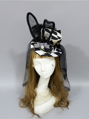 Alice Clock Detachable Bunny Ears Top Hat