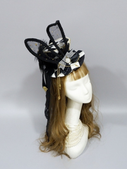 Alice Clock Detachable Bunny Ears Top Hat