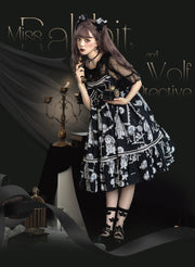 Clearance - Wolf Detective Gothic Jumper Skirt