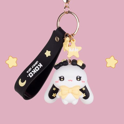 Star Moon Bunny / Devil Bunny / Fruit Bunny Key Ring Charm