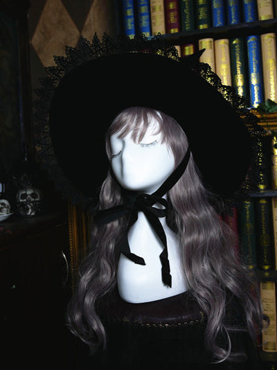 Black Wizard Halloween Witch Hat