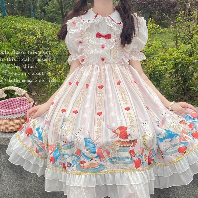 White Sugar Girl{Spot Goods}~Factory Original DesignLolitaDress Alice Afternoon Tea SlingjskDress