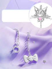 Clearance-Kuromi Vibrating Wings Silver Necklace