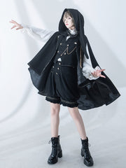 Black Ouji Fashion Prince High Waist Shorts