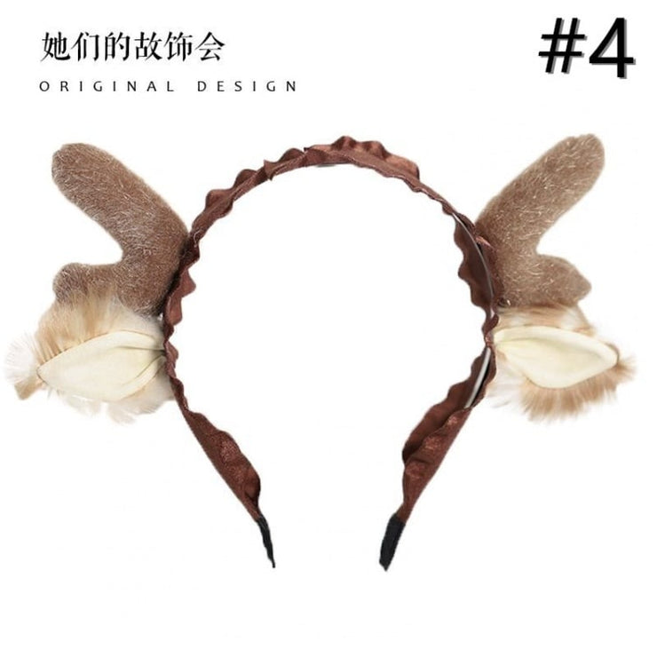 Handmade Antlers Plush Lolita Hairband / KC