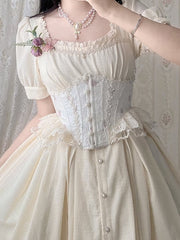 The Thorn Birds Color Beige Boned Corset